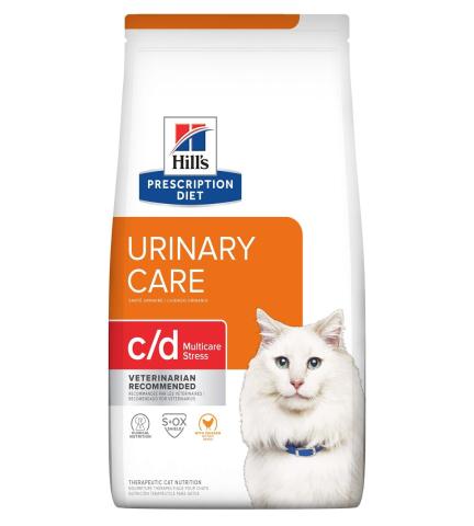 Hill's Prescription Diet c/d Urinary Care Multicare Stress Alimento Seco Cuidado Urinario para Gato Adulto